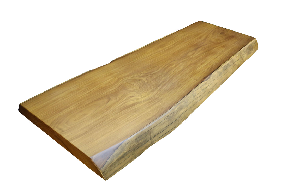 柚木王原木桌板
